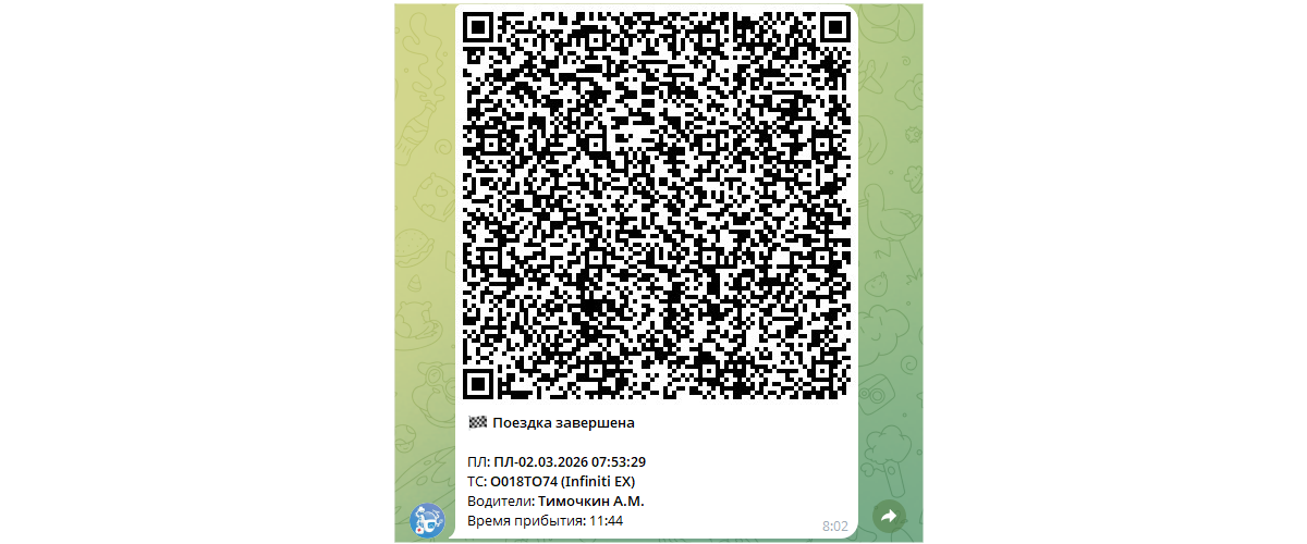 Уведомления водителя